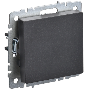 BRITE Выключ. 1-кл. самовозвратн. 10А ВС10-1-4-БрЧ черн. IEK