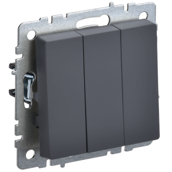 BRITE Выключ. 3-кл. 10А ВС10-3-0-БрГ граф. IEK