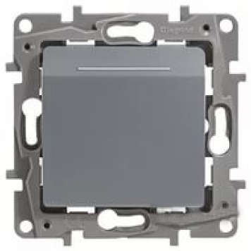 ETIKA Выключ. карточный 2А алюм.
