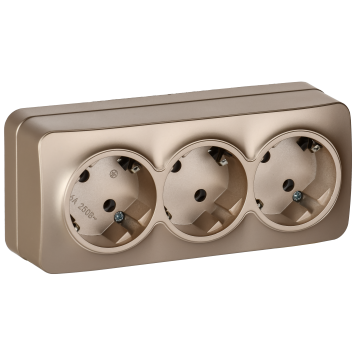 GLORY Роз. 3-я с з/к без з/ш о/у 16А РС23-3-ХШм шамп. м. IEK