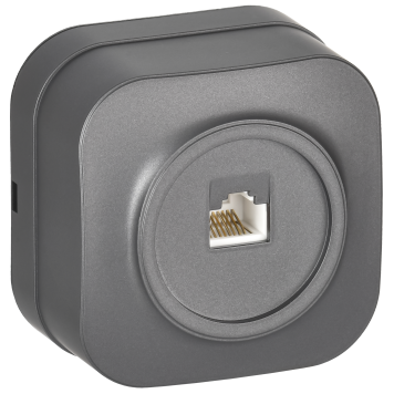 GLORY Роз. комп. RJ45 кат.5E о/у РК10-ХСм сталь м. IEK