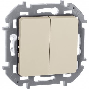 INSPIRIA Выключ. 2-кл. сх5 10АХ б/к слон. к.