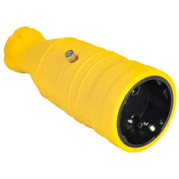 OMEGA Розетка переносная РБп14-1-0м IP20 желтая IEK