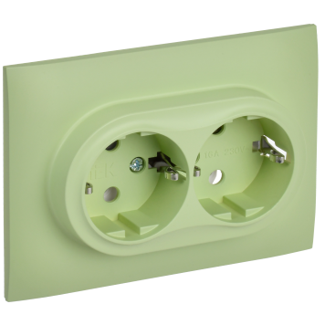 SKANDY Роз. 2-я с з/к без з/ш 16А сб. SK-R08M мятн. IEK