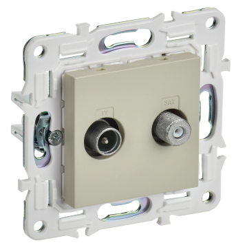 SKANDY Роз. двойная TV+SAT SK-A13B беж. IEK