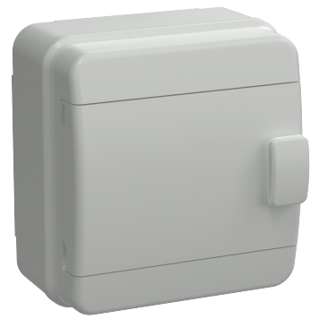 TEKFOR Корпус пласт. КМПн-6 IP65 сер. непрозр. дверь IEK