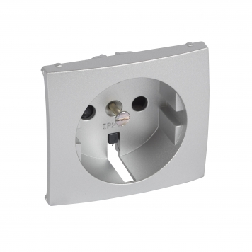 VALENA Лицевая панель для роз. с з/к/ш алюм.