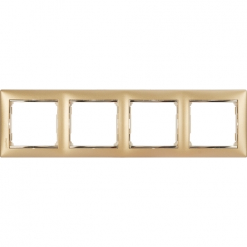 VALENA Рамка 4-мест. зол. м