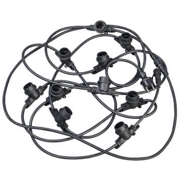 Белт-лайт 5м 15 IP65 черный шнур 2м 230В тр. IEK