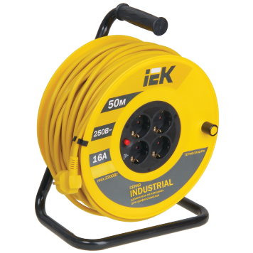 Катушка УК50 4 места 2P+PE/50м 3х1,5мм2 