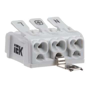 Клемма пружинная соединительная КСПз3-L+N+PE IEK