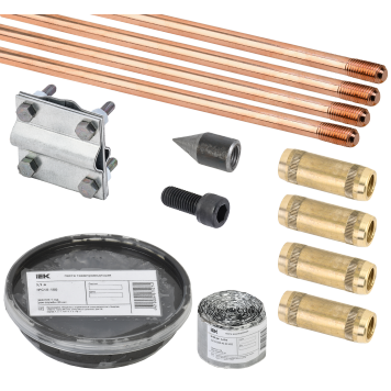 Комплект заземления 6/14 омедненная сталь IEK