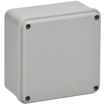 Коробка расп. КМ41259 о/п 100х100х50мм IP44 серая IEK