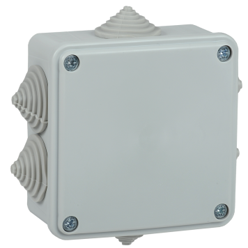 Коробка расп. КМ для о/п 100х100х45мм IP44 6 вв. серая IEK
