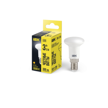 Лампа LED R39 рефлектор 3Вт 230В 3000К E14 IEK