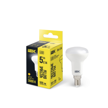 Лампа LED R50 рефлектор 5Вт 230В 3000К E14 IEK