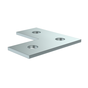 Пластина соед. L-образная для STRUT-профиля HDZ IEK