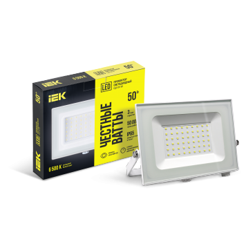 Прожектор LED СДО 06-50 IP65 6500K белый IEK