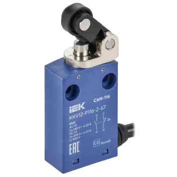 Выкл. конц. C6N-116 толк. с рыч. рол. прав. IP67 IEK