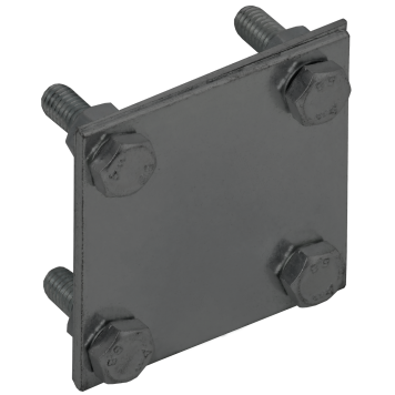 Заж. крес. пол.-пол. 40мм оц. сталь TD IEK