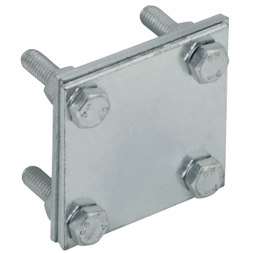 Заж. крес. с раз. пол.-пол. 40мм оц. сталь HDZ IEK