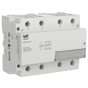 ARMAT Контактор модульный KMR 100А 24В AC/DC 4НЗ IEK