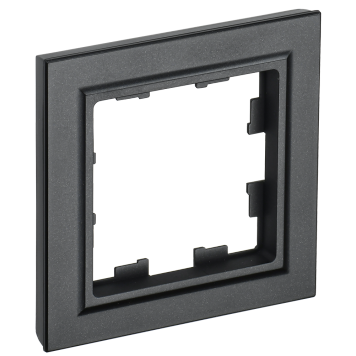 BRITE Рамка 1-мест. РУ-1-БрЧ черн. IEK