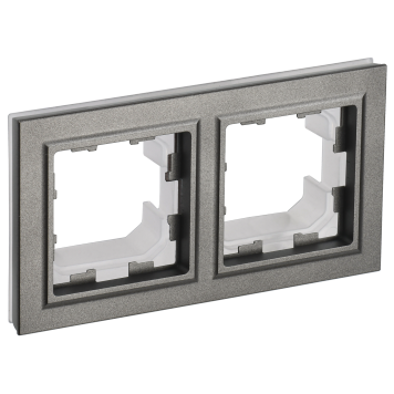 BRITE Рамка 2-мест. IP44 РУ-2-БрШ-44 шамп. IEK