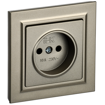 BRITE Роз. без з/к/ш 10А в сб. РСР10-1-0-БрШ шамп. IEK