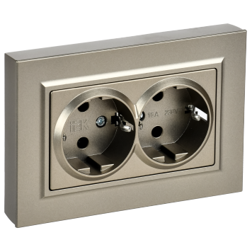 BRITE Роз 2-я с з/к без з/ш пл 16А в сб РСПл12-3-БрШ шам IEK