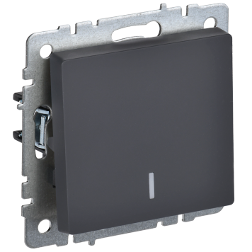 BRITE Выключ. 1-кл. с инд. 10А ВС10-1-1-БрГ граф. IEK