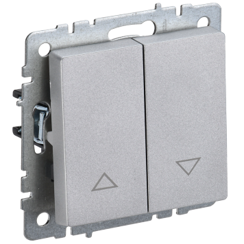 BRITE Выключ. жалюзи 10А ВС10-1-5-БрА алюм. IEK