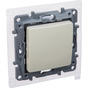 ETIKA Перекл. 1-кл. сх6 10АХ IP44 б/к сл. кость