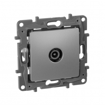 ETIKA Розетка TV оконечная алюм.