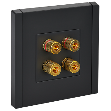 FORTE&PIANO Аудиорозетка 4-мест. FP139 чер. IEK