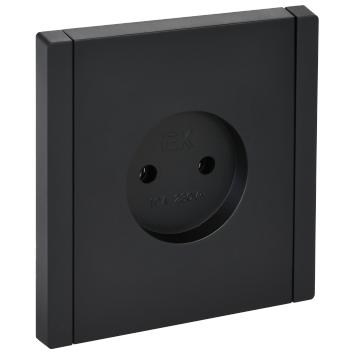 FORTE&PIANO Роз. без з/к без з/ш в/к 10А FP118 чер. IEK