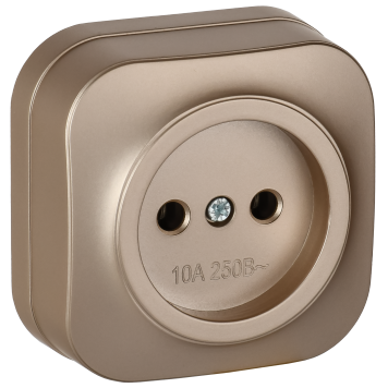 GLORY Роз. без з/к/ш о/у 10А РС20-2-ХШм шамп. м. IEK