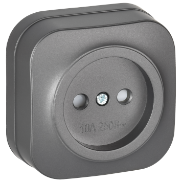 GLORY Роз. без з/к с з/ш о/у 10А РСш20-2-ХСм сталь м. IEK