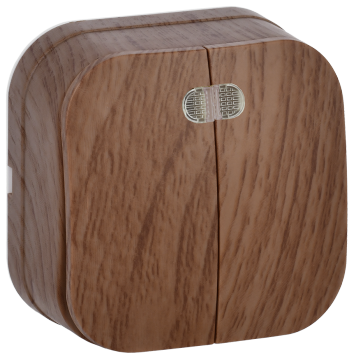 GLORY Выключ. 2-кл. с инд. о/у 10А ВС20-2-1-ХД дуб IEK