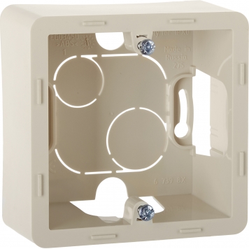 INSPIRIA Коробка для накл. монтажа 1-мест.слон. к.