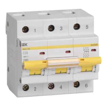 KARAT Авт. выкл. ВА47-100 3P C 20А 10кА IEK
