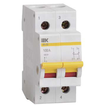 KARAT Выключатель нагрузки (мини-рубильник) ВН-32 2P100А IEK