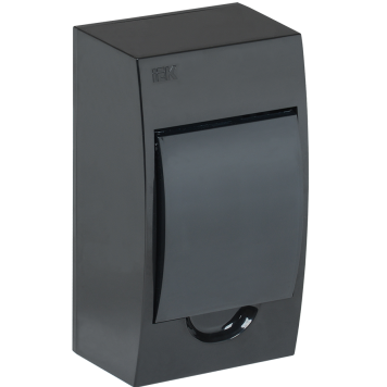 KREPTA 3 Корпус пластиковый ЩРН-П-4 IP41 черный IEK
