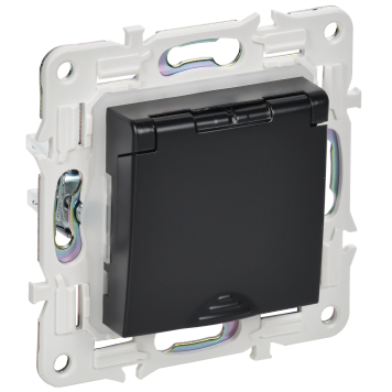 SKANDY Роз. з/к/ш кр. 16А IP44 SK-R11Bl черн. IEK