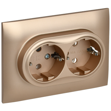 SKANDY Роз. 2-я с з/к без з/ш 16А сб. SK-R08Sa песоч. IEK