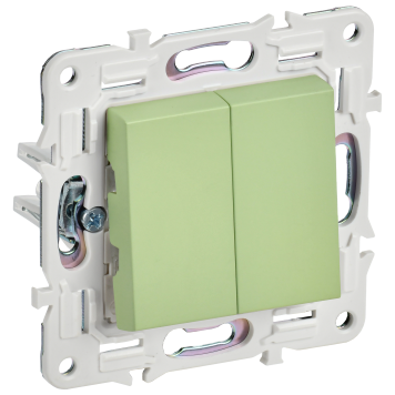 SKANDY Выключ. 2-кл. прох. 10А SK-V05M мятн. IEK