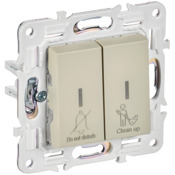 SKANDY Выключ. 2-кл. с инд. отел. 10А SK-V16B беж. IEK