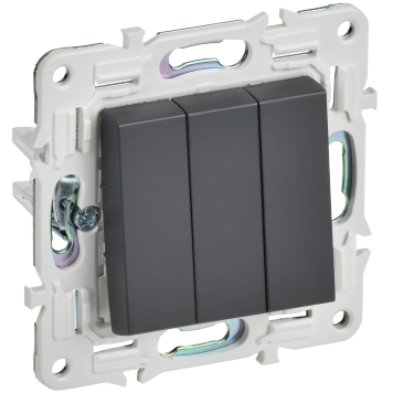 SKANDY Выключ. 3-кл. 10А SK-V11T титан IEK