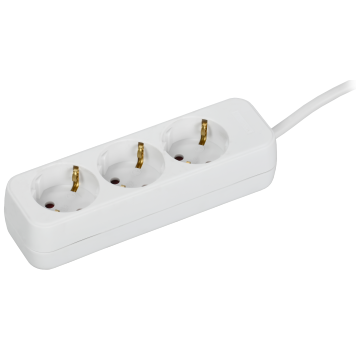 UMA Удлинитель У03 3 места 3м 3х1мм2 10А бел. IEK