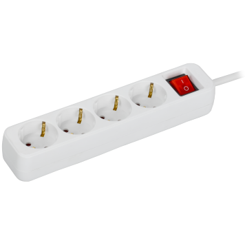 UMA Удлинитель У04К 4 места 3м 3х1,5мм2 16А бел. IEK